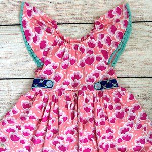 NWOT Wildflowers Clothing Poppy Flutter top